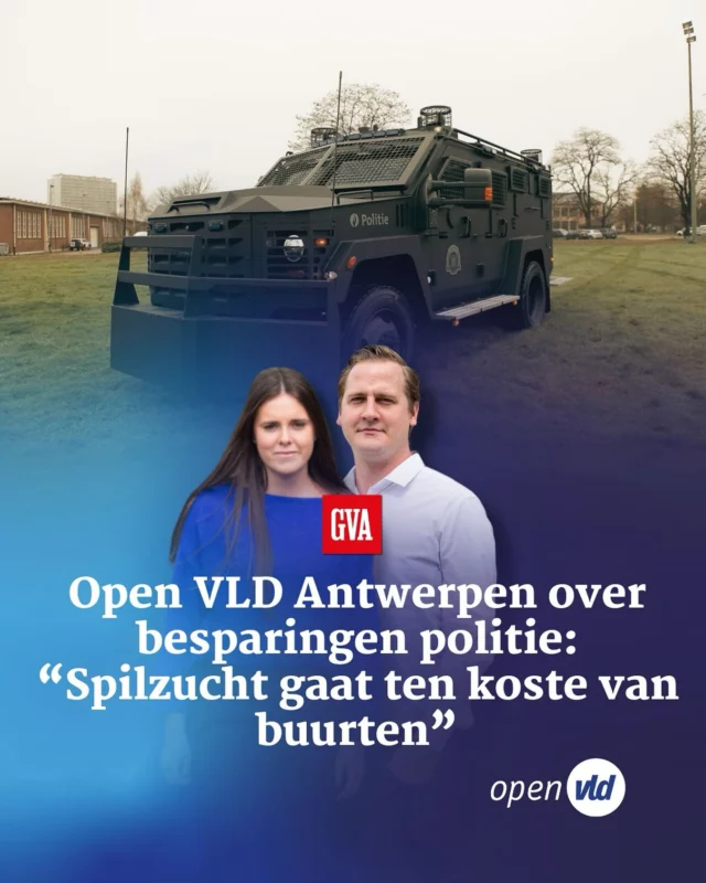🚔 Terwijl de Antwerpse politieagenten zich elke dag inzetten voor onze veiligheid, kiest het stadsbestuur van N-VA en Vooruit ervoor om 35 miljoen euro te besparen op hun rug. Dat betekent: minder wijkwerking, minder nabijheid, minder veiligheid.💰 Nochtans voor hebbedingen en prestigeprojecten was er nooit geld tekort. Spilzucht die ten koste gaat van onze buurten.Wij zijn duidelijk: veiligheid is geen luxe, maar een basisrecht. We kiezen voor een échte nabijheidspolitie en willen investeren in de mensen die onze stad elke dag veilig houden.#OpenVLD #Antwerpen #veiligheid #buurten